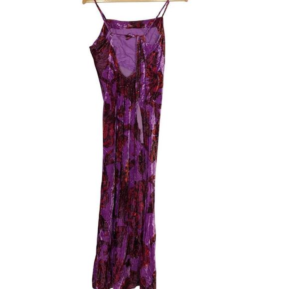 Rhode Jemima Dress Floral Midi Purple 4 - Picture 9 of 16